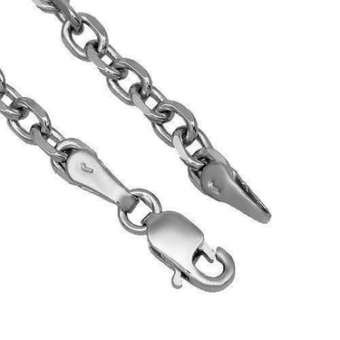 14K White Gold Womens Fancy Chain 2 mm